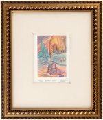 JERRY GARCIA SIGNED & FRAMED "NORTHERN LIGHTS" LITHOGRAPH.