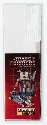 TRANSFORMERS SERIES 1 CAR MIRAGE AFA 90 NM+/MT (NO RUBSIGN).