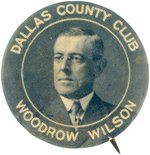 WILSON "DALLAS COUNTY CLUB" RARE TEXAS PORTAIT BUTTON.