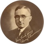 "VERY TRULY YOURS HARRY S. TRUMAN" LARGE 1922 DISTRICT JUDGE BUTTON.