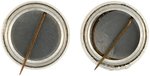 STEVENSON & KEFAUVER REAL PAIR OF 1956 REAL PHOTO SAMPLE BUTTONS.