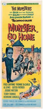 THE MUNSTERS - MUNSTER, GO HOME INSERT MOVIE POSTER.