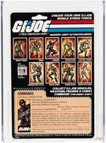 G.I. JOE: A REAL AMERICAN HERO - SNAKE EYES SERIES 1/9 (STRAIGHT ARM) BACK AFA 85 NM+.