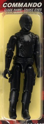 G.I. JOE: A REAL AMERICAN HERO - SNAKE EYES SERIES 1/9 (STRAIGHT ARM) BACK AFA 85 NM+.