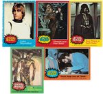 STAR WARS TOPPS 1977 GUM CARD SET COLLECTION SERIES 1-5.