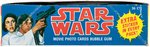 STAR WARS 1977 TOPPS FIRST SERIES GUM CARD SET PLUS DISPLAY BOX AND WRAPPER.