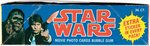 STAR WARS 1977 TOPPS FIRST SERIES GUM CARD SET PLUS DISPLAY BOX AND WRAPPER.