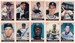 1983 AUTHENTIC SPORTS AUTOGAPHS, INC. COMPLETE CARD SET FEATURING 11 HALL OF FAME MEMBERS.