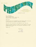 BILL GRAHAM SIGNED LETTER & CONCERT POSTER BG-86 FEATURING DONOVAN.