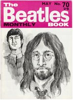 BEATLES MONTHLY MAGAZINE PAGE CARTOON ORGINAL ART.