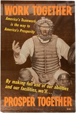 GABBY HARTNETT (HOF) WORLD WAR II HOMEFRONT POSTER.