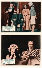 THE MUNSTERS - MUNSTER, GO HOME BRITISH FRONT OF HOUSE MINI LOBBY CARD SET.