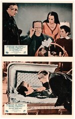 THE MUNSTERS - MUNSTER, GO HOME BRITISH FRONT OF HOUSE MINI LOBBY CARD SET.