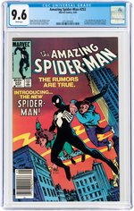 AMAZING SPIDER-MAN #252 MAY 1984 CGC 9.6 NM+ (NEWSSTAND EDITION- FIRST BLACK COSTUME).