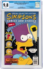 SIMPSONS COMICS AND STORIES #1 1993 CGC 9.8 NM/MINT (FIRST SIMPSONS IN COMICS).