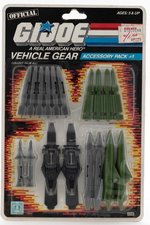 G.I. JOE: A REAL AMERICAN HERO - VEHICLE GEAR ACCESSORY PACK #1 SERIES 6 CARDED ACCESSORIES.