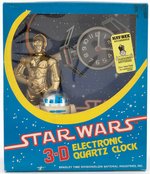 STAR WARS 3-D ELECTRONIC QUARTZ CLOCK BOXED BRADLEY CLOCK.