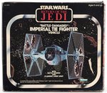 STAR WARS: RETURN OF THE JEDI - BATTLE-DAMAGED IMPERIAL TIE FIGHTER VEHICLE BOXED SHIP.