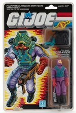 G.I. JOE: A REAL AMERICAN HERO - TOXO-VIPER SERIES 7/34 BACK CARDED ACTION FIGURE.