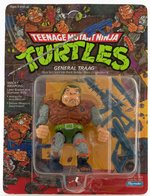 TEENAGE MUTANT NINJA TURTLES - GENERAL TRAAG SERIES 2/20 BACK CARDED ACTION FIGURE.