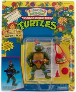 BODACIOUS BIRTHDAY TEENAGE MUTANT NINJA TURTLES - CLASSIC PARTY REPTILE LEO SERIES 3/39 BACK CARDED ACTION FIGURE.