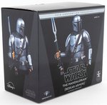 GENTLE GIANT STAR WARS: THE MANDALORIAN (BESKAR ARMOR) BOXED MINI-BUST.