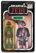 PALITOY STAR WARS: RETURN OF THE JEDI - LANDO CALRISSIAN (SKIFF GUARD DISGUISE) 65 BACK-A CARDED ACTION FIGURE.