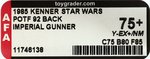 STAR WARS: THE POWER OF THE FORCE - IMPERIAL GUNNER 92 BACK AFA 75+ Y-EX+/NM.