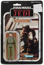 STAR WARS: RETURN OF THE JEDI - REBEL COMMANDO 65 BACK-A CARDED ACTION FIGURE (CLEAR BLISTER).