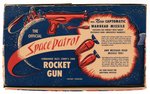 SPACE PATROL ROCKET GUN W/TWO DARTS IN BOX.