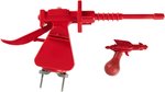 1950s SPACE RAY GUN BICYCLE MOUNTED & SMALL HAND HELD SQUIRT GUN PAIR.