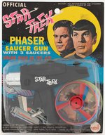 OFFICIAL STAR TREK PHASER SAUCER GUN ON CARD BY AHI.