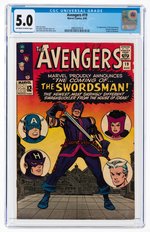 AVENGERS #19 AUGUST 1965 CGC 5.0 VG/FINE (FIRST SWORDSMAN).