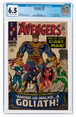 AVENGERS #28 MAY 1966 CGC 6.5 FINE+ (FIRST COLLECTOR, GIANT-MAN BECOMES GOLIATH).