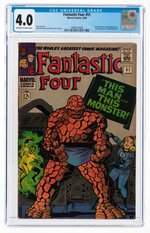 FANTASTIC FOUR #51 JUNE 1966 CGC 4.0 VG.