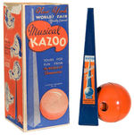 1939 “NEW YORK WORLD’S FAIR OFFICIALLY LICENSED MUSICAL KAZOO” BOXED.