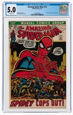 AMAZING SPIDER-MAN #112 SEPTEMBER 1972 CGC 5.0 VG/FINE.