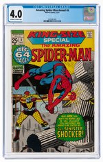 AMAZING SPIDER-MAN ANNUAL #8 DECEMBER 1971 CGC 4.0 VG.