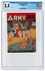 ARMY LAUGHS #V3 #5 AUGUST 1943 CGC 2.5 GOOD+.