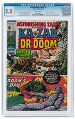 ASTONISHING TALES #1 AUGUST 1970 CGC 5.5 FINE-.