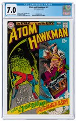 ATOM AND HAWKMAN #41 FEBRUARY-MARCH 1969 CGC 7.0 FINE/VF.