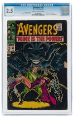 AVENGERS #49 FEBRUARY 1968 CGC 2.5 GOOD+.