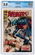 AVENGERS #50 MARCH 1968 CGC 5.0 VG/FINE.