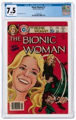 BIONIC WOMAN #1 OCTOBER 1977 CGC 7.5 VF-.