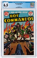 BOY COMMANDOS #1 SEPTEMBER-OCTOBER 1973 CGC 6.5 FINE+.