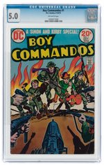 BOY COMMANDOS #1 SEPTEMBER-OCTOBER 1973 CGC 5.0 VG/FINE.