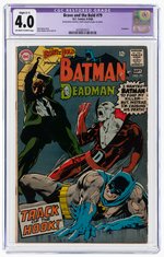 BRAVE AND THE BOLD #79 AUGUST-SEPTEMBER 1968 CGC RESTORED 4.0 APPARENT SLIGHT (C-1) VG (DEADMAN).