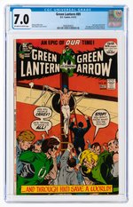 GREEN LANTERN #89 APRIL-MAY 1972 CGC 7.0 FINE/VF.