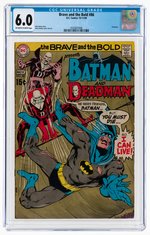 BRAVE AND THE BOLD #86 OCTOBER-NOVEMBER 1969 CGC 6.0 FINE (DEADMAN).