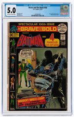 BRAVE AND THE BOLD #100 FEBRUARY-MARCH 1972 CGC 5.0 VG/FINE.